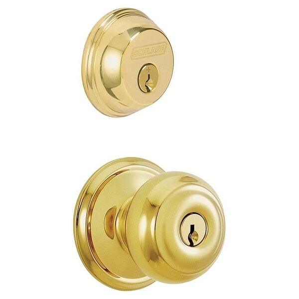 Schlage Series Knob Lockset, 2 Grade, Keyed Alike Key, Steel